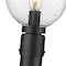 Z-Lite Laurent Outdoor Post Mounted Fixture, 1-Light, 9 In.W x 85.25 In.H, Black/Clear Seedy 599PHM-567P-BK - alternate 7